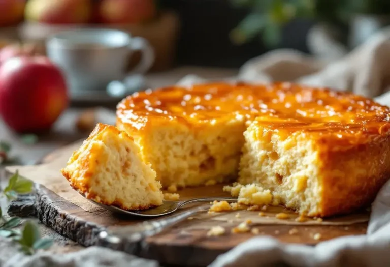 Ce gâteau aux pommes tout simple cache une couche caramélisée fondante qui change tout à chaque cuillère