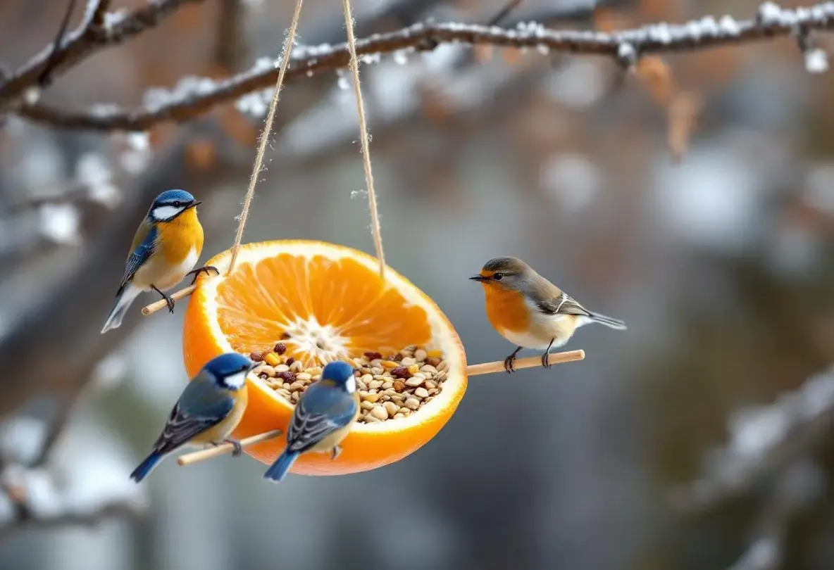 Cet agrume que vous jetez chaque matin peut devenir un refuge précieux pour les oiseaux du jardin cet hiver