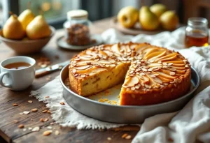 Fondant, parfumé, ultra croquant : ce gâteau aux poires et amandes d'automne coche toutes les cases du dessert parfait