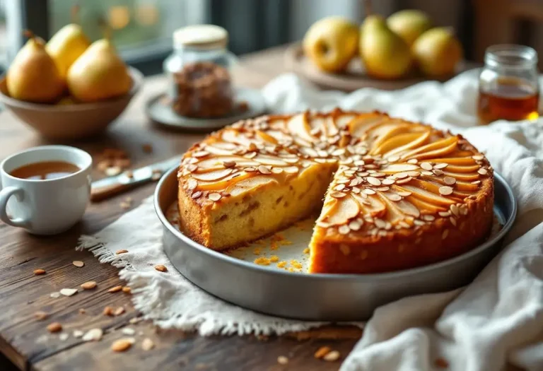 Fondant, parfumé, ultra croquant : ce gâteau aux poires et amandes d'automne coche toutes les cases du dessert parfait