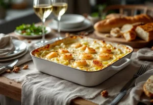 Gratin poireaux–Saint-Jacques : « si simple à faire, mais digne d’un vrai repas de fête »