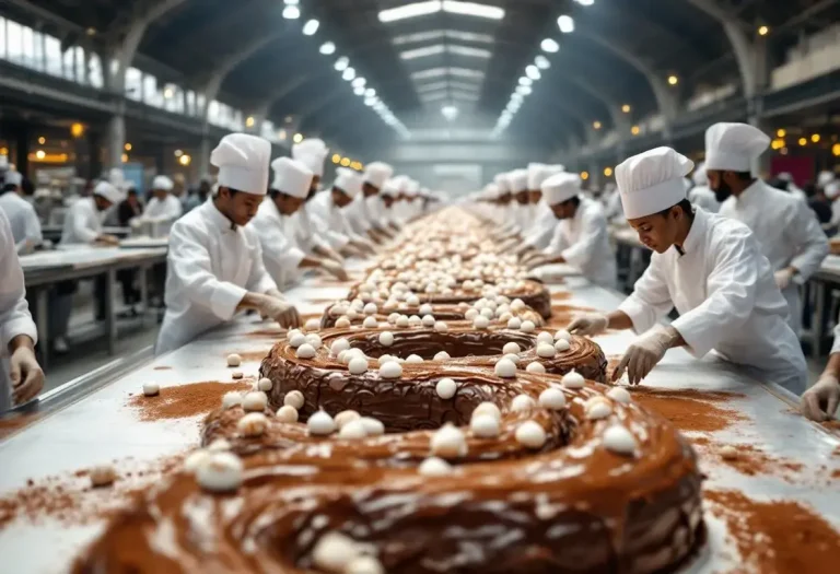 Madagascar : des élèves pâtissiers décrochent le record de la plus longue bûche de Noël d'Afrique