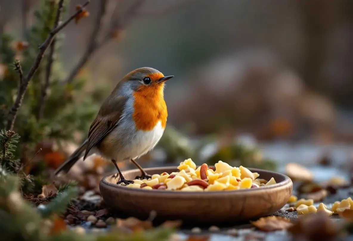 Rouges-gorges au jardin : ce soir, mettez dehors cet aliment de base à 3 centimes, que la plupart des jardiniers oublient