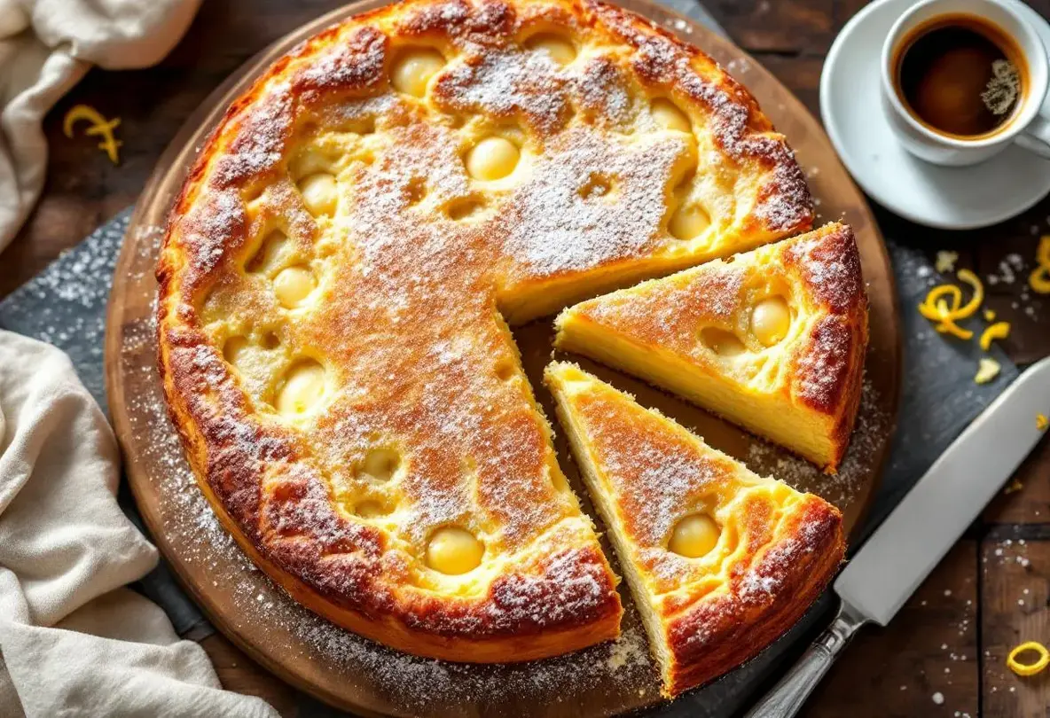 Torta nua italienne : la recette de ce gâteau ultra moelleux, texture nuage à la crème pâtissière, un vrai délice !