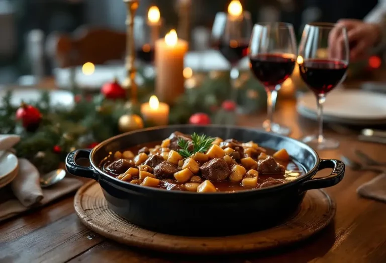 Un bœuf bourguignon traditionnel de Noël, généreux et ultra goûteux, parfait pour rassembler famille ou amis à table