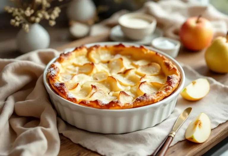 Un clafoutis tout tendre aux pommes, poires et vanille : la recette ultra moelleuse qui transforme l’automne en douce parenthèse
