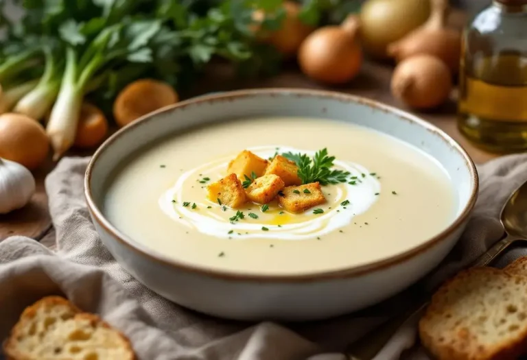 "Une de mes soupes préférées" - un velouté blanc ultra fondant, plein de goût et bon pour la santé